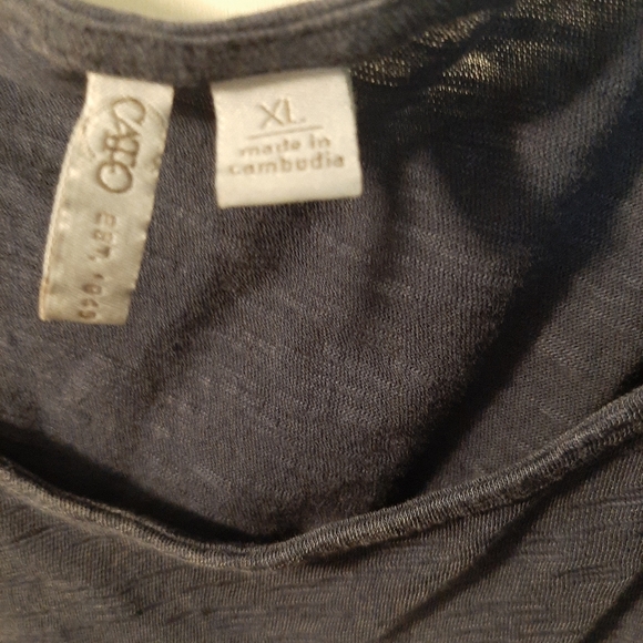 Cato blue floral lace trim t-shirt size XL - Picture 2 of 3